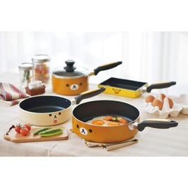 Tamahashi RK-40 Egg Grill, Yellow, Induction Compatible, Aluminum Egg, Rilakkuma