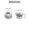sourcing map 100Pcs M3 K-Lock Nut with External Tooth Washer,