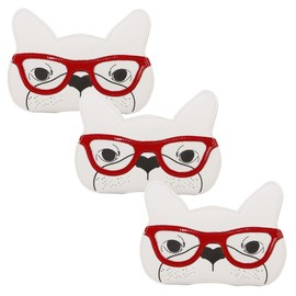 Piranha French Bulldog Sunglasses and Eyewear Case with Snap Closure (Set of 3)