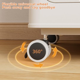 Uneeruiqy Large Plastic Storage Bins with Lid, 123L Collapsible Sturdy Storage Organizer Boxes Bins Baskets with Wheels, Home Storage Organizer for Bedroom Living