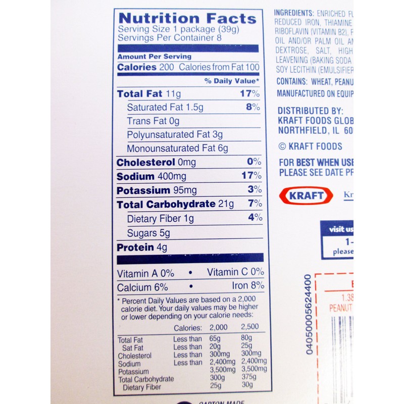 Ritz Cracker Sandwiches Made with Real Peanut Butter: 16 Packs