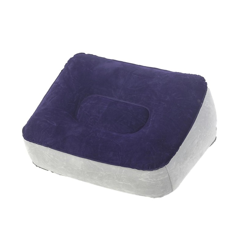 COHEALI 2pcs Inflatable Foot Rest Pillow Flocking Pvc Foot Massage