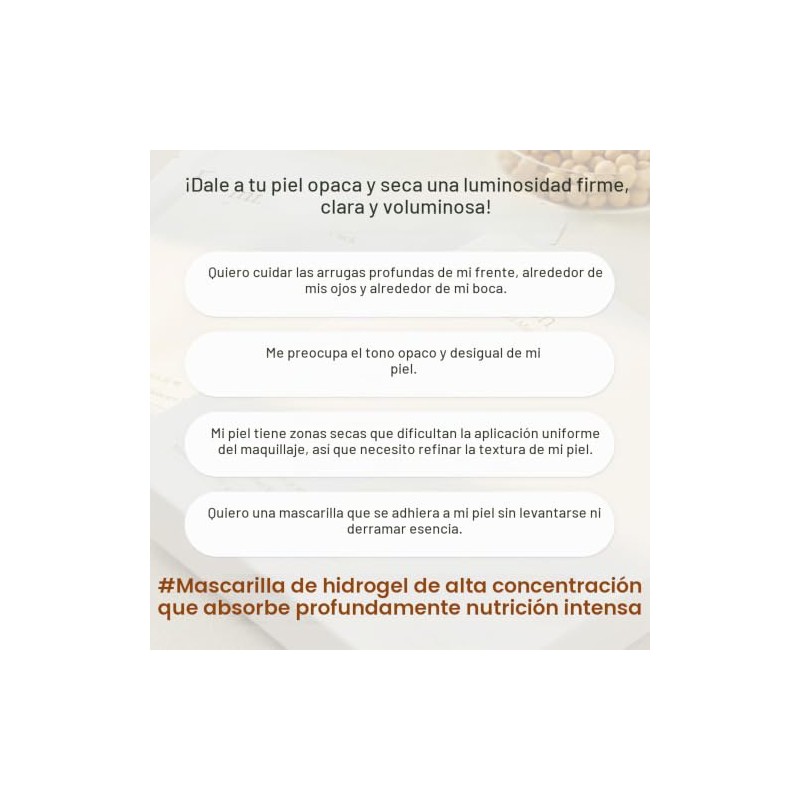 mixsoon Bean Collagen Hydrogel Mask - Mascarilla Facial de Hidrogel