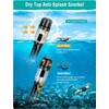 EMSINA Dry Snorkel Set,Panoramic Wide View,Anti-Fog Scuba Diving Mask,Professional Snorkeling
