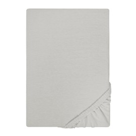 Traumhaft Schlafen Castell Designer Bedding, 0077113 Jersey Stretch Fitted Sheet (Mattress Height Max. 22 cm) 1 x 180 x 200 cm - 200 x 200 cm, Storm Grey