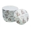 Enlynn Disposable Ruffled Round Shape Non-Stick Paper Baking Cup, Pack