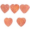 Amogeeli Heart Shaped Titanium Coated Rock Crystal Cluster with Stainless
