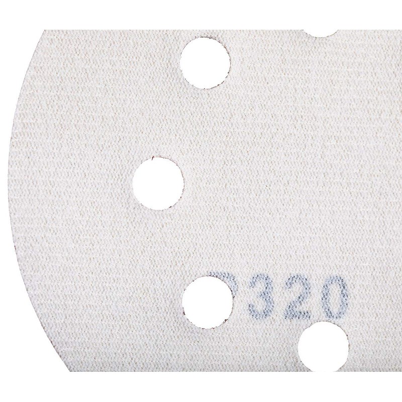 YoiYee 320 Grit Sanding Discs Pads, 8 Holes, 125mm/5-inch Hook