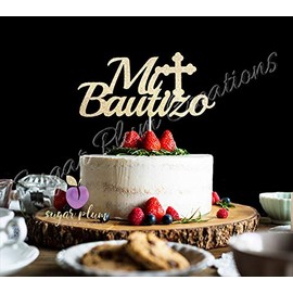 Mi Bautizo - Decoración para tarta, diseño de Bautizo