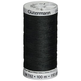 Gutermann 27090038 Extra Strong Thread 110 Yards-Black