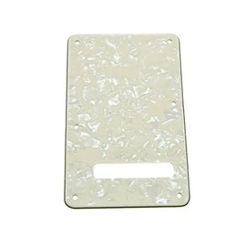 Dopro Strat Guitar Back Plate ST Trem Tremolo Cover fits USA/Mexican Standard Fender Stratocaster Aged Pearl