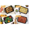 TeamFar Roasting Pan, 14” Nonstick Deep Lasagna Brownie Turkey Pan