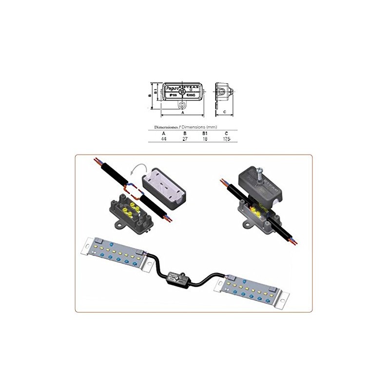 Connection Box IP68 5665 Micro Paguro 2 Outputs and 2-Pin