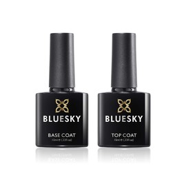 Bluesky Gel Nail Polish Starter Kit with Professional 24W Uv Led Lamp, Top & Base Coat Set 10Ml