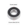 sourcing map 608-2RS Deep Groove Ball Bearing 8x22x7mm Double Sealed