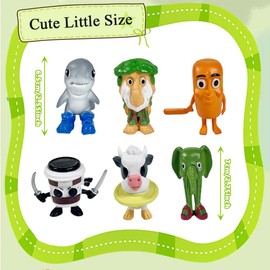 CLKDPNO 6Pcs Italian Brain Ornaments,Animal Figures,Themed Model Toys,3D Printed Doll,Gifts Articulated Animals Fidget for Adults Kids