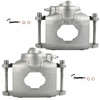OCPTY Front Brake Calipers 184036 184035 Compatible With 1971-1976 For