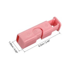 PATIKIL Bread Bag Clips, 5Pcs Easy Squeeze & Lock Food Bag Cinch Clips Good Grips Collection Bag Clip Reusable for Food Fruit Bread Storage, Pink