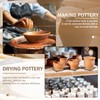 15 Pcs Bat for Pottery Wheel Adapter with Removable Inserts