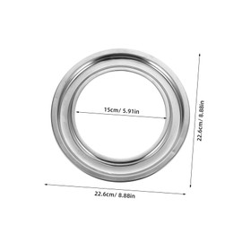 Operitacx Gas Stove Drip Pan Round Spill Tray for Gas Range Heavy Duty Stainless Steel Easy Maintenance