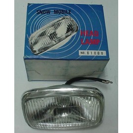 dd New Vintage Snowmobile Headlight Head Lamp 12V 45 Watt Ski Doo Sno Hobby  (B)