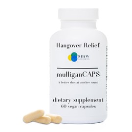 Mulligan Caps Mulligan Caps Pre-Celebration Blend: Prep, Party, Wake Up Refreshed and Energized, Boost Recovery After Drinking by Enhancing Liver Function with Antioxidants, B Vitamins, Riboflavin - 60 ct.