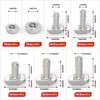 GAGIRA 130pcs M5 M6 T Bolts, T Track Bolts and