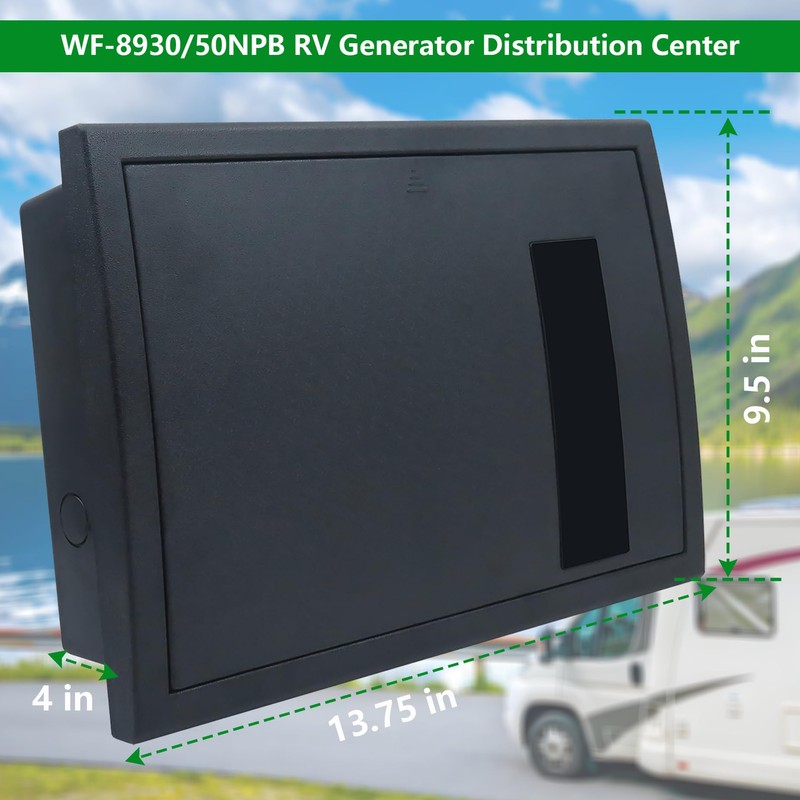 BIPIMIFI RV Electrical Panel Wf-8930/50NPB, 50 Amp AC Distribution Center,