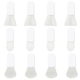 Pinceles aplicadores de mascarillas faciales,YuCool Mini espátula de maquillaje herramientas de belleza portátiles de silicona suave traje de cepillo-12 PCS