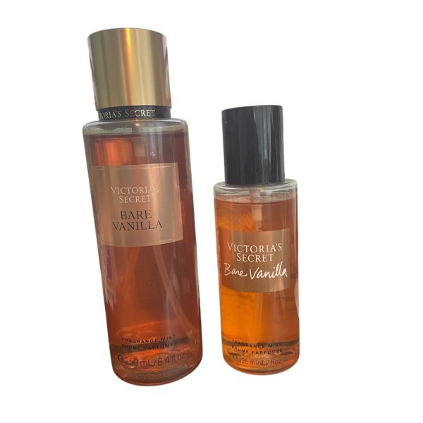 Victoria's Secret Bare Vanilla Set 2 Body Fragrance Mist Spray