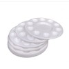 WOIWO 5Pcs Plastic Round Paint Palettes,11 Watercolor Palette Painting Tray,