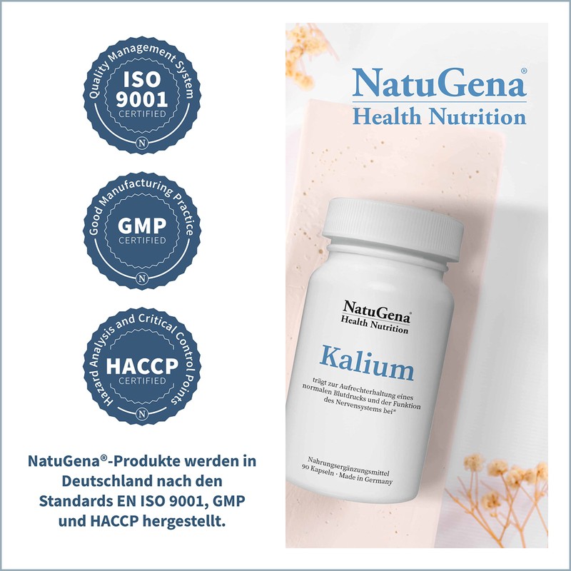NatuGena Potassium, Potassium Citrate, Electrolytes and Cell Minerals, Promotes Nervous