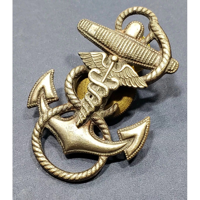 Medical Navy Anchor Hat Badge Screw Back USN Pin Naval
