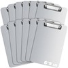 Henoyso 12 Pack 6×9 Inch Mini Aluminum Clipboards Bulk A5