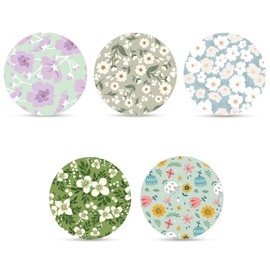 25 Piezas Fundas para Sensores para Libre 2 o 3, CGM Cubiertas de Sensores Estampado de Flores Parches Adhesivos Médicos Transpirables e Impermeables Parches Adhesivos para Freestyle Libre 2/3