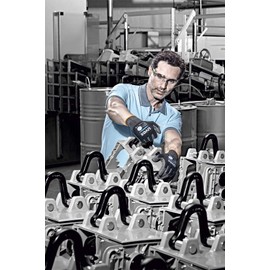 Uvex Phynomic XG Work Gloves, Protective Work Gloves, EN 388, Grey / Black, 1 Pair