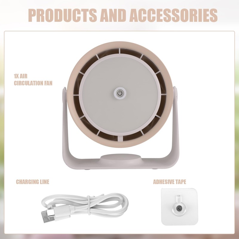 Sherum Coldeez Cooling, Desktop Wall Mounted Bladeless Fan, Touch Digital