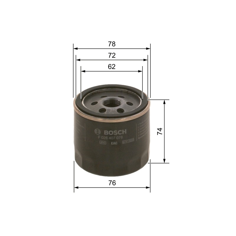 Bosch F026407078 Oil Filter