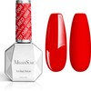 MelodySusie Esmalte De Uñas En Gel Rojo Brillante Y Espeso,