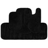Garland Rug Traditional Nylon Washable Black 5 Piece Set -
