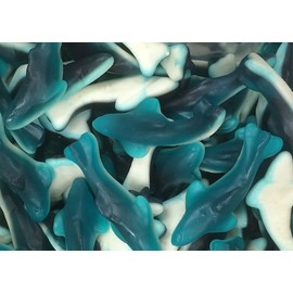 Bayside Candy Gummy Collection - Gummi Collection Blue Gummy Sharks (1, Pounds)