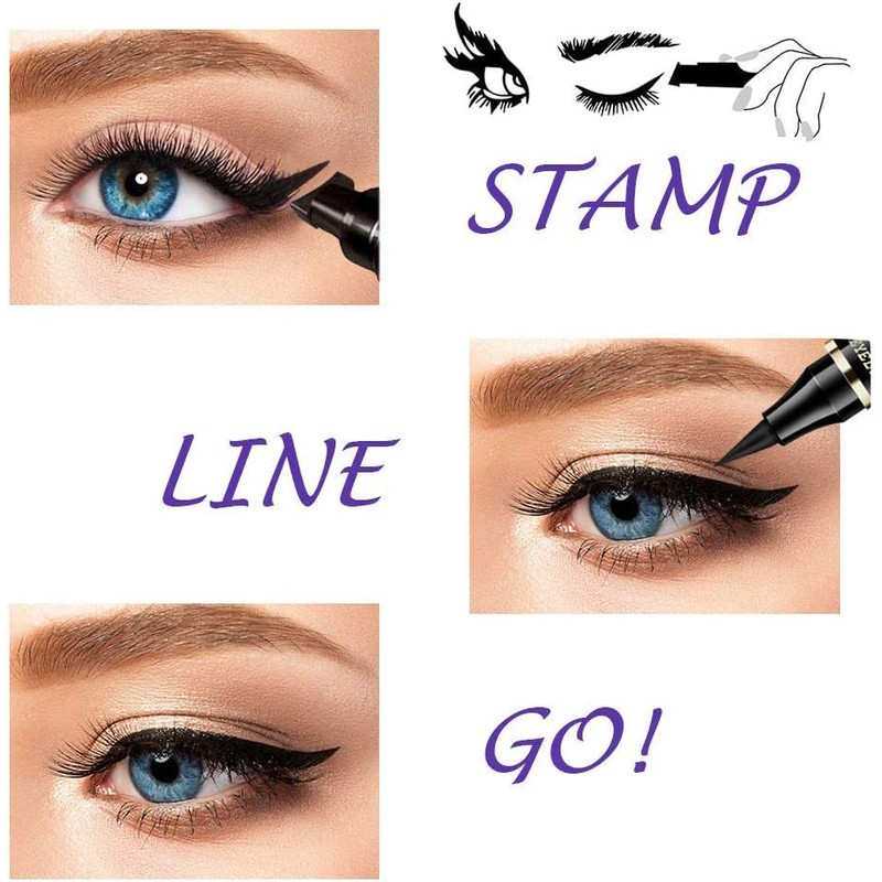 Delineador de Ojos Delineador Negro Delineador Líquido Larga Duración, Lápiz