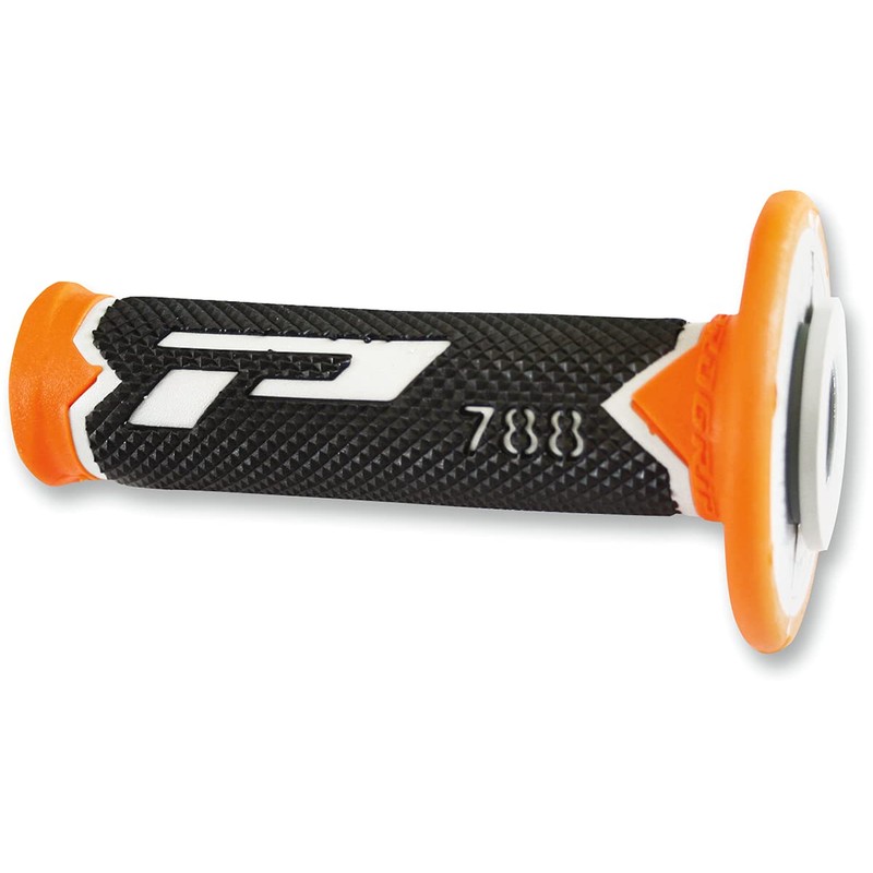 Progrip 788 Pa078800WFXN Progrip Motocross Handlebar Grips-White/Fluorescent Pink/Black