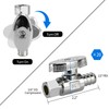 20 Pack Stop Valves, 1/4 Turn Straight Stop Valves, 3/8"