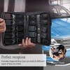 Portable Zippered Key Case,Car Key Holder Leather Key Organizer Case