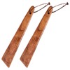 HJZHII 2PCS Wooden Spatula for Cooking, 12 Inch Flat Wood