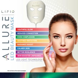 LIFIO Allure LED Beauty Mask 11 treatments and 7 colors + IR