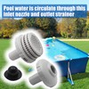 TIROAR 25022E Swimming Pool Water Jet Connector Kits with Outlet