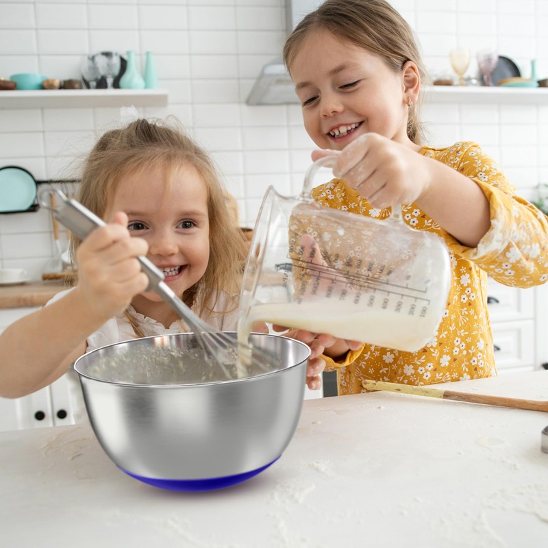 KITEISCAT Stainless Steel Mixing Bowls with Lids – Set of