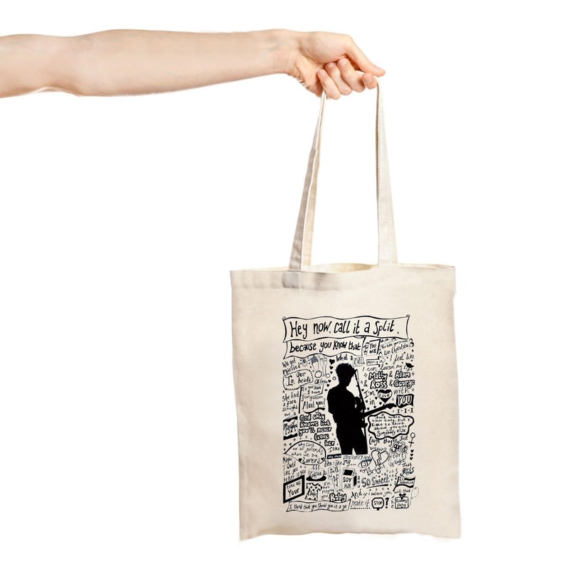 Singer Lyrics Tote Bag Album Inspired Gift For Fan Music